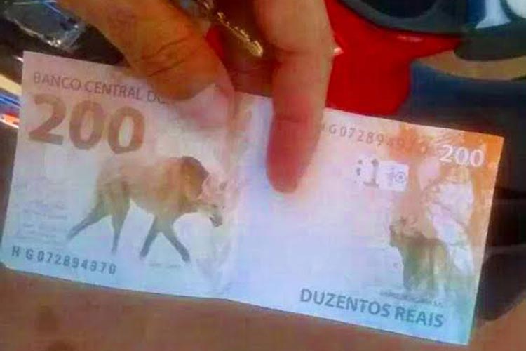 Antes de ser lançada: nota falsa de R$ 200 já está em circulação