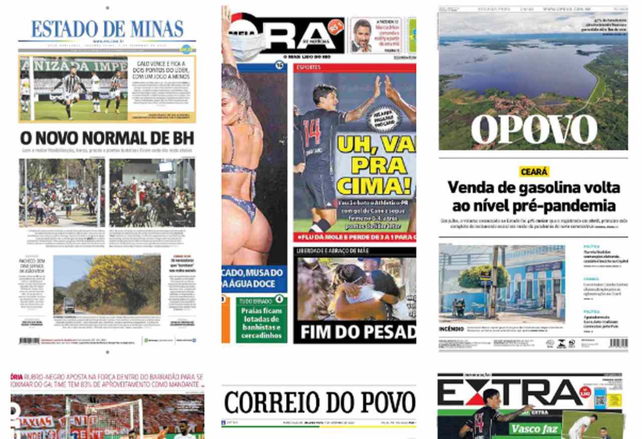 capa dos jornais